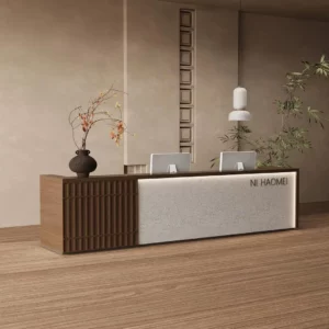 Modern minimalist shop counter/bar/small to medium-sized reception desk/cashier counter for beauty salons clothing stores and cafes