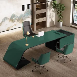 Painted finish executive desk, creative, simple, modern and stylish, suitable for presidents, managers, supervisors, and as a trendy office desk for bosses